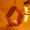 Gift Golden Glow Hanging Tealight Holder