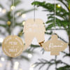 Golden Glow Personalized Christmas Ornament - Set Of 3 Online