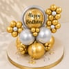 Gift Golden Happy Birthday Balloon Bouquet
