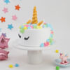 Gift Golden Horn Floral Unicorn Cake (1 Kg)
