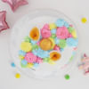Shop Golden Horn Floral Unicorn Cake (1 Kg)