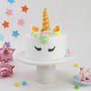 Golden Horn Floral Unicorn Cake (1 Kg) Online
