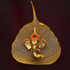 Gift Golden Lord Ganesha Leaf Frame