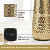 Buy Golden Metal Flower Vase