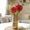 Shop Golden Metal Flower Vase