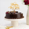 Gift Golden Midnight New Year Chocolate Cake