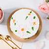 Buy Golden Pearls Floral Cake