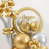 Shop Golden Silver Birthday Balloon Arrangement