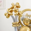 Buy Golden & Silver Birthday Balloon Bouquet