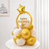 Gift Golden Star Balloon Bouquet for Teachers