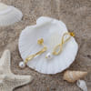 Gift Golden Tide 14K Gold Plated Earrings