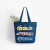 Gift Good Vibes Navy Blue Canvas Cotton Tote Bag