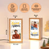 Gift Good Vibes Personalized Wooden LED Photo Frame For Him