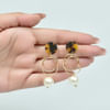 Buy Gorgeous Pearl and Animal Print Earrings