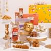 Gourmet Diwali Hamper Metal Lamp And Sweets Online