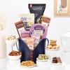 Gourmet Snacks In Leather Bag Gift Hamper Online