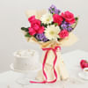 Graceful Blooms And Pearl Cake Combo Online