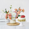 Graceful Foral Arrangement And Cake Combo Online