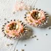 Gift Graceful Gulab Parvati Diyas - Set Of 2