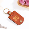 Shop Graceful Journey Personalized Leather Photo Keychain