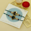 Buy Graceful Peacock Feather Set of 2 Rakhis