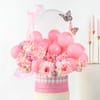Graceful Pink Balloon Bloom Box Online
