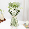 Gift Graceful White Orchids Bouquet