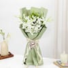 Gift Graceful White Orchids Bouquet for Father's Day