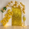 Grand Gold Luxe New Year Backdrop Decor