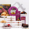 Grand Ties-Kundan Meenakari Rakhi Hamper