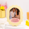 Gratitide Hearts Personalized Scalloped Photo Frame