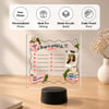 Gift Gratitude Journal Personalized LED Lamp