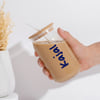 Shop Greatful Heart Personalized Wooden Lid Glass Tumbler