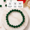 Gift Green Agate Growth and Harmony Gemstone Bracelet Rakhi