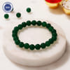 Green Agate Growth and Harmony Gemstone Bracelet Rakhi
