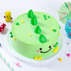 Gift Green Dino Birthday Cake