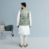 Buy Green Jacquard Bandi Jacket