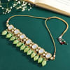 Buy Green Kundan Choker Set with Earrings