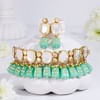 Green Kundan Choker Set with Earrings Online