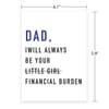 Gift Greeting Card - Always Be Your Financial Burden