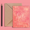 Gift Greeting Card - Hello