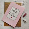 Greeting Card - Keep You - Single Piece Online