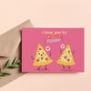 Gift Greeting Card - Love Pizzas - Single Piece