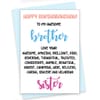 Shop Greeting Card - Raksha Bandhan - Awesome Brother - Single Piece