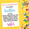 Greeting Card - Raksha Bandhan - Awesome Brother - Single Piece Online