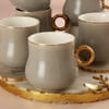 Gift Grey Delight Set of 6 Tea Cups