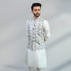 Gift Grey Floral Jacquard Bandi Jacket