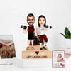 Gym Couple Personalized Christmas Caricature Gift