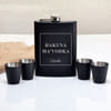 Hakuna Ma'Vodka Personalized Hip Flask And Shot Glasses Set Online