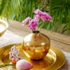 Shop Hammered Gold Metal Flower Vase